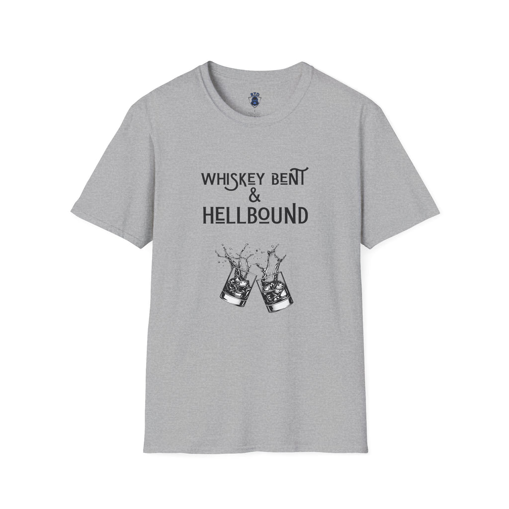 Whiskey Bent & Hellbound T‑Shirt — Vintage Whiskey Fans Rock Tee