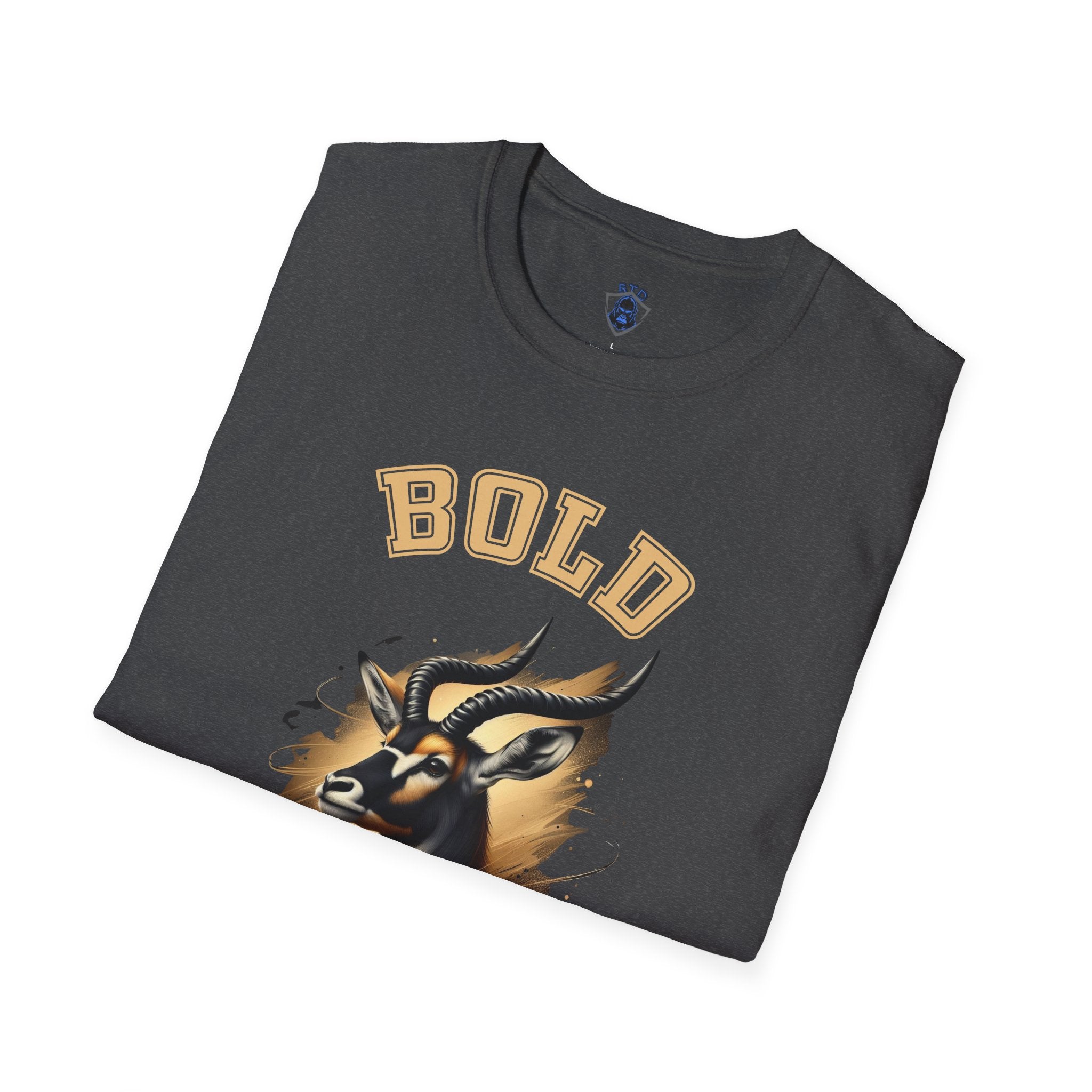 Post / Bold Gold Goat T-Shirt — Vintage Mascot Graphic
