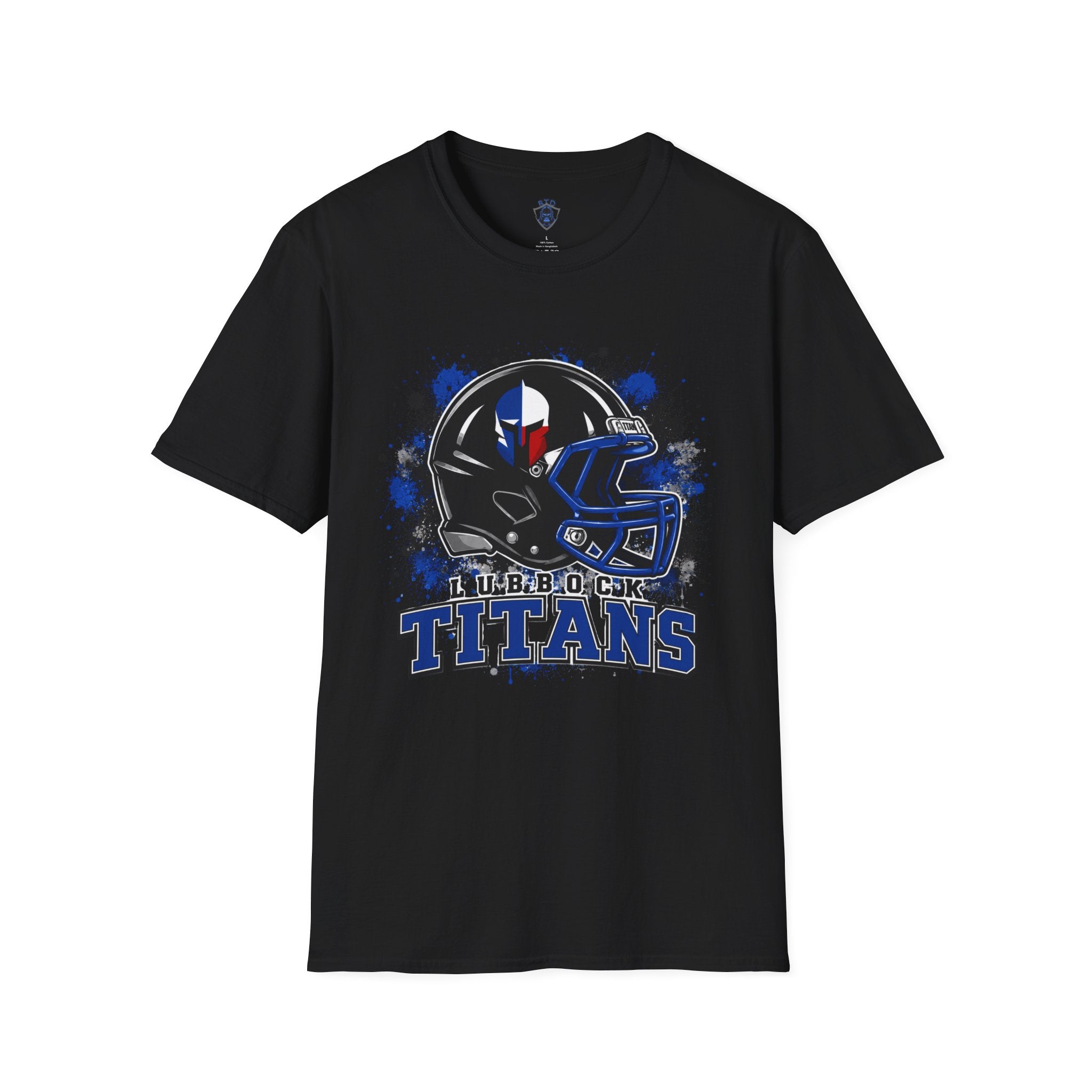 Titans Football T-Shirt — Lubbock Titans Helmet Graphic