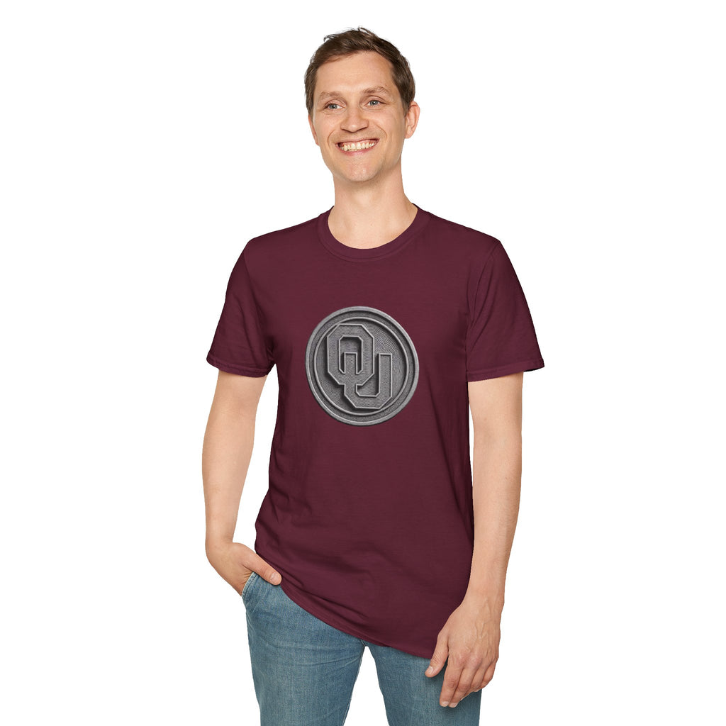OU Retro Coin Logo T-Shirt — University of Oklahoma Vintage Coin Design