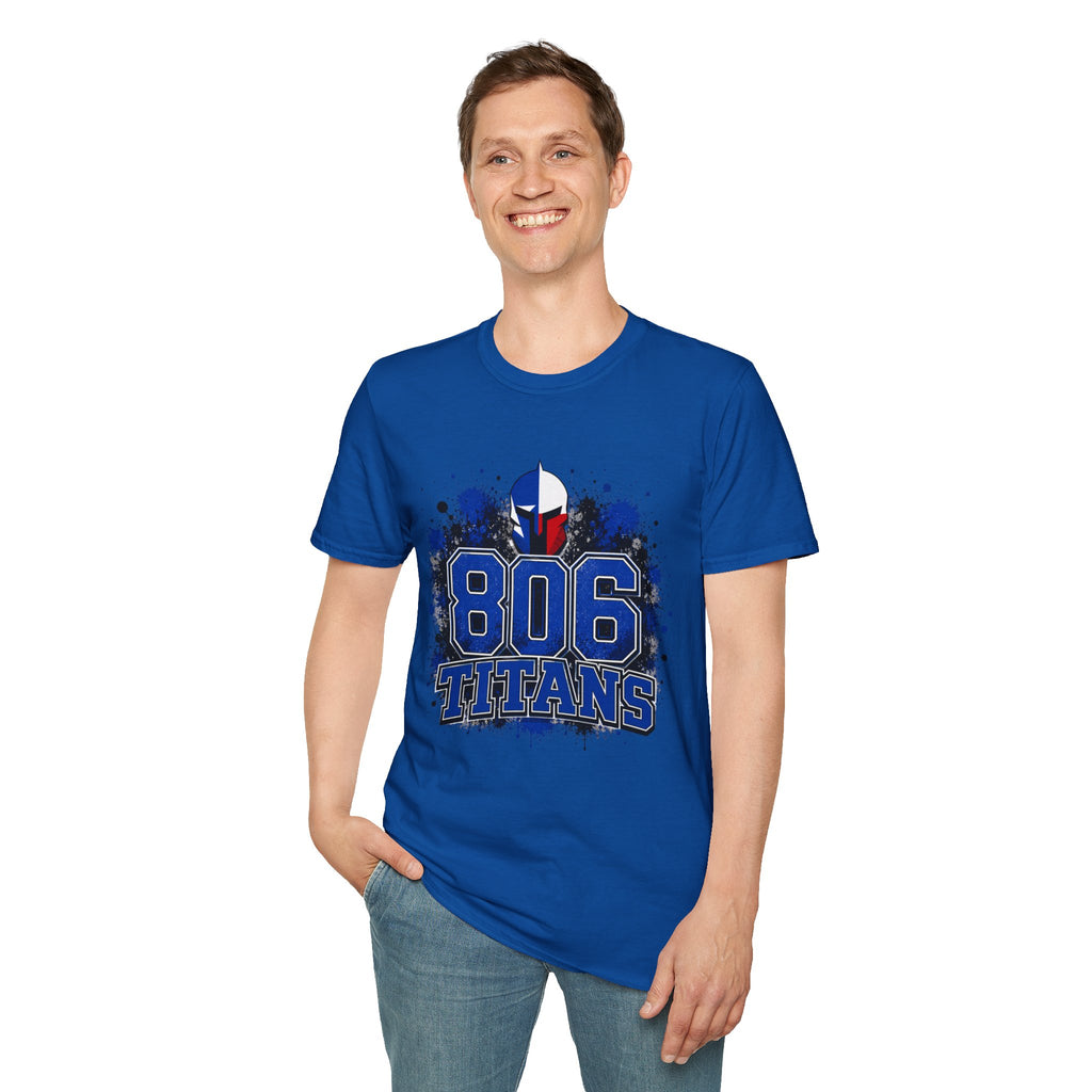 806 Titans T-Shirt — Blue Spartan Helmet Graphic Tee