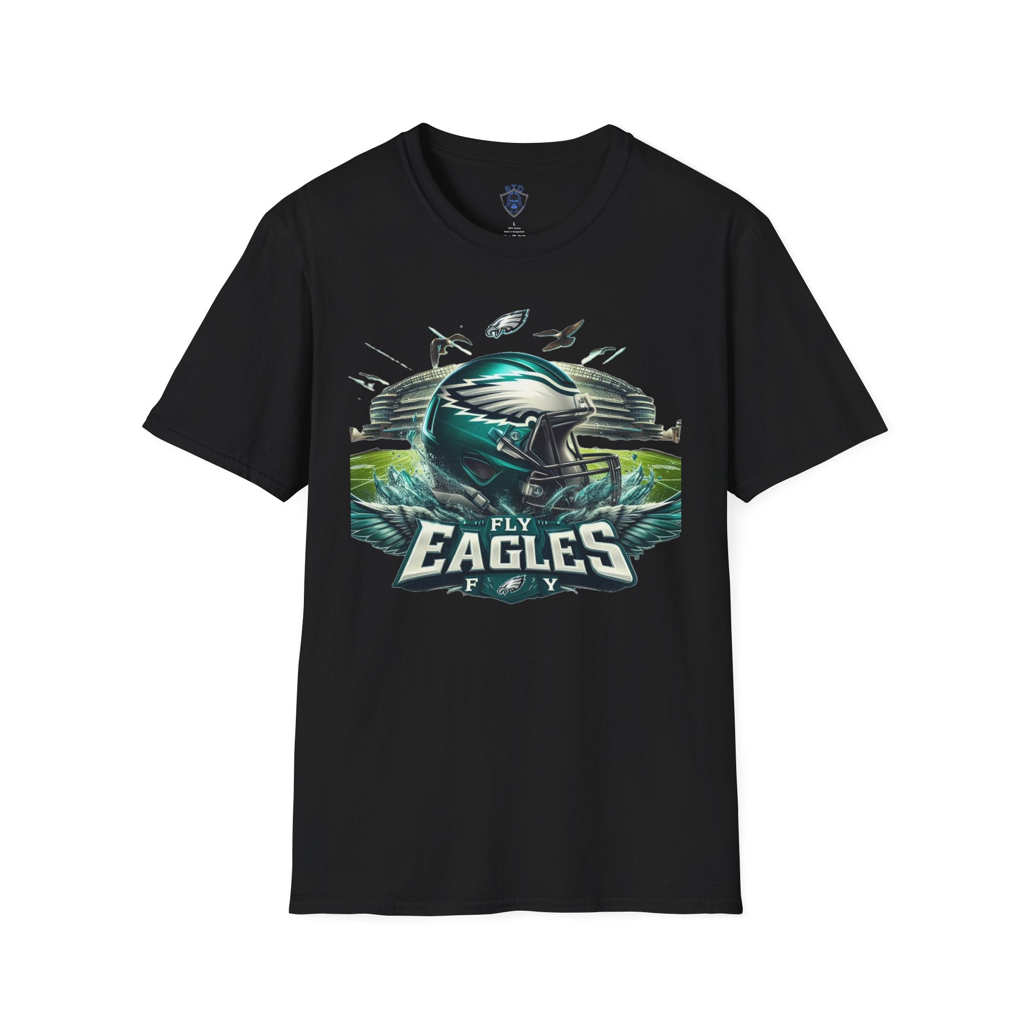Eagles Football Helmet T‑Shirt — Fly Eagles Pride Game Day Tee