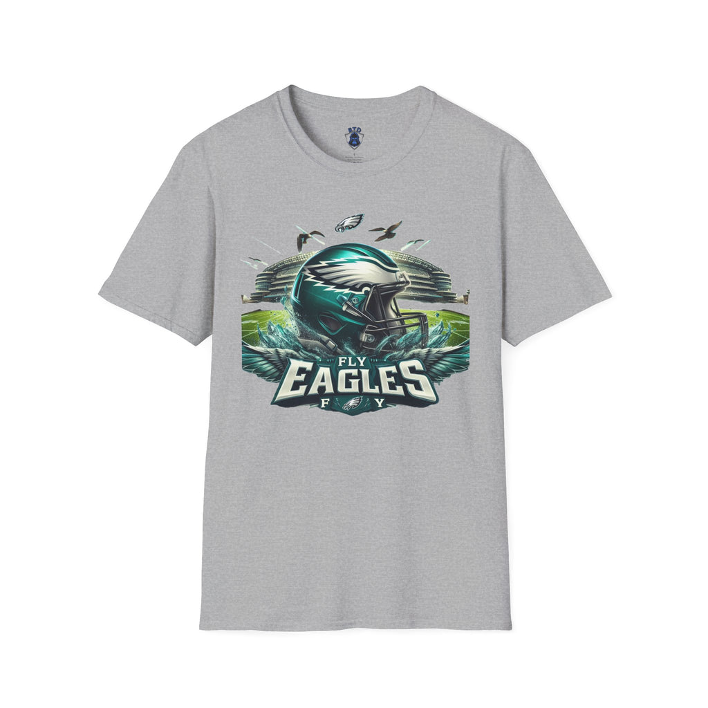 Eagles Football Helmet T‑Shirt — Fly Eagles Pride Game Day Tee