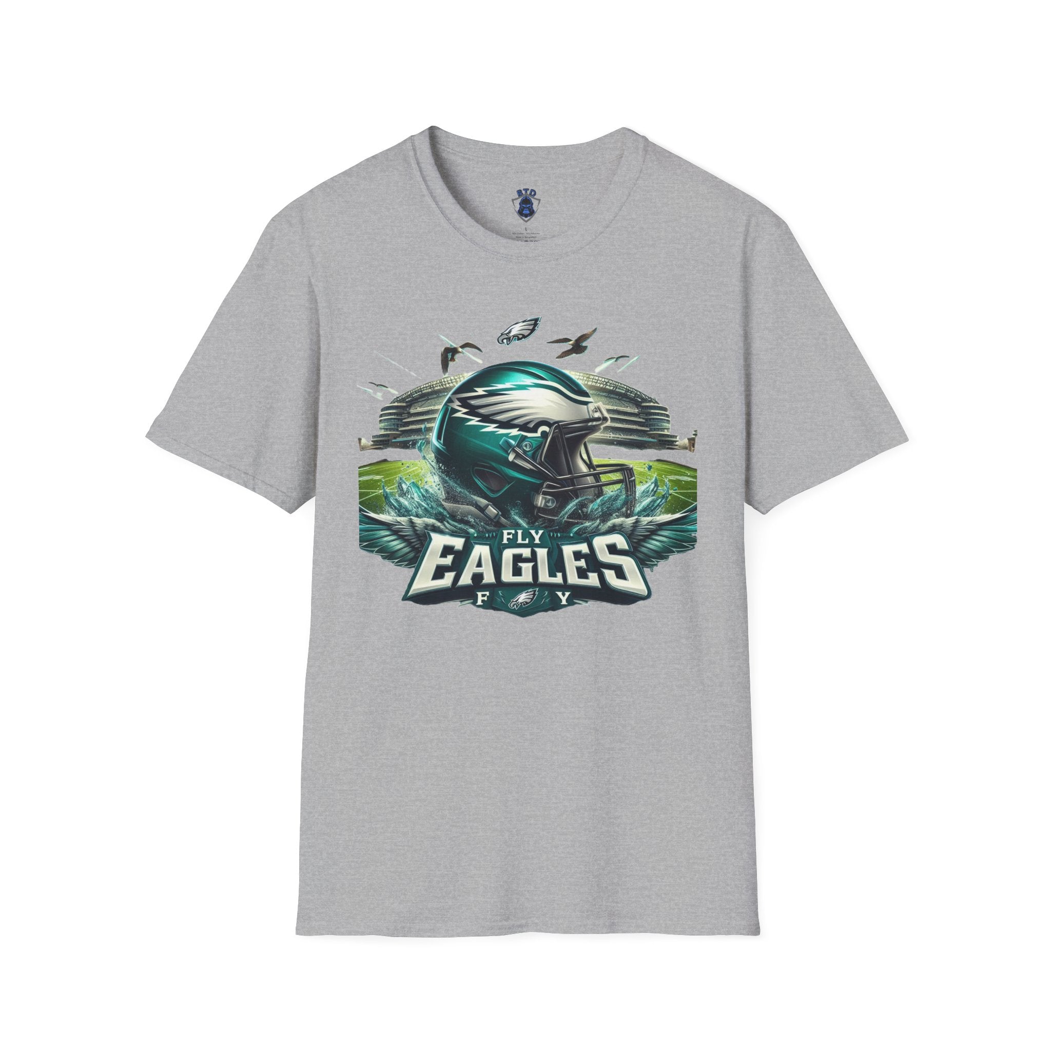 Eagles Football Helmet T‑Shirt — Fly Eagles Pride Game Day Tee