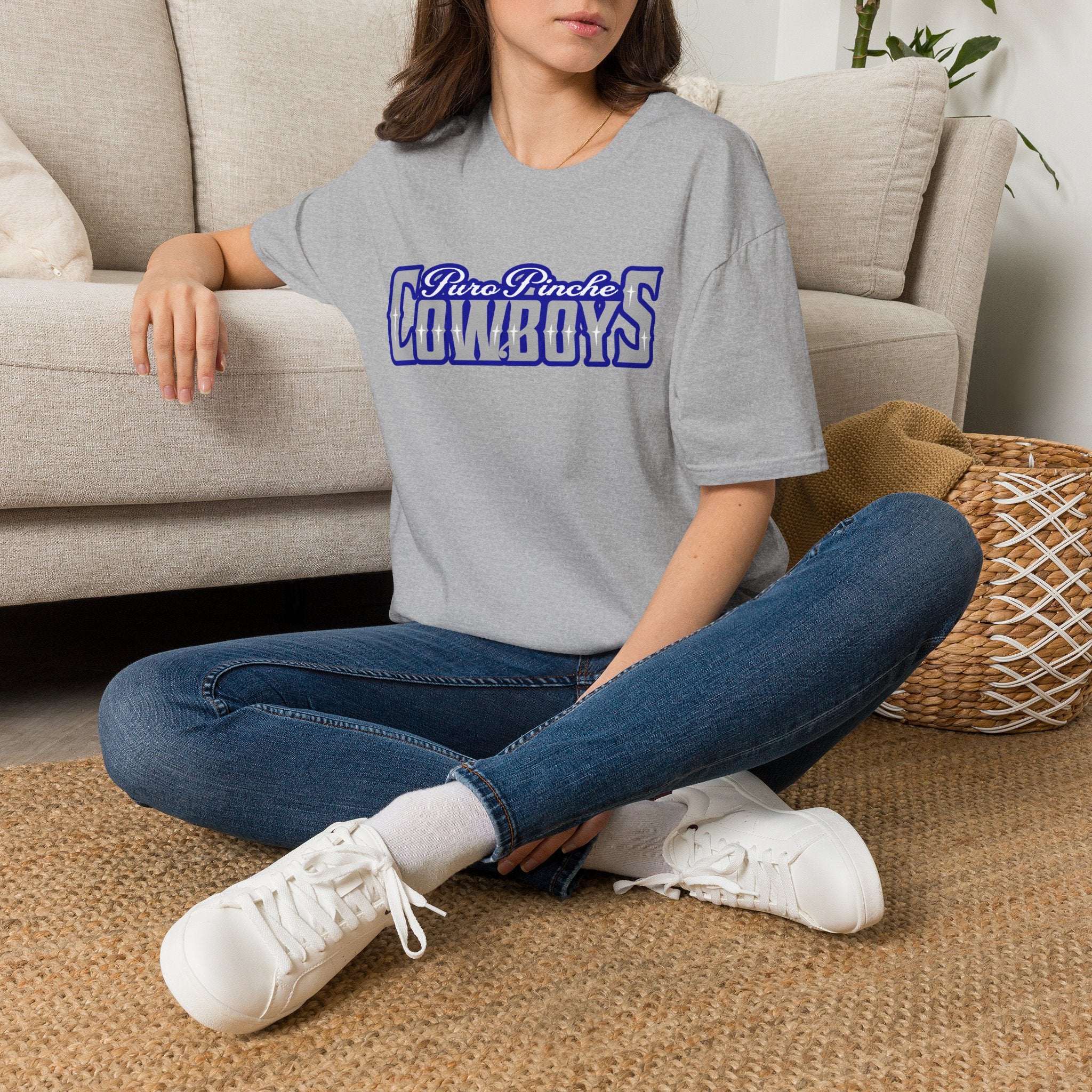 Cowboys T-Shirt — "Puro Pinche Cowboys" Retro Sports Graphic Tee