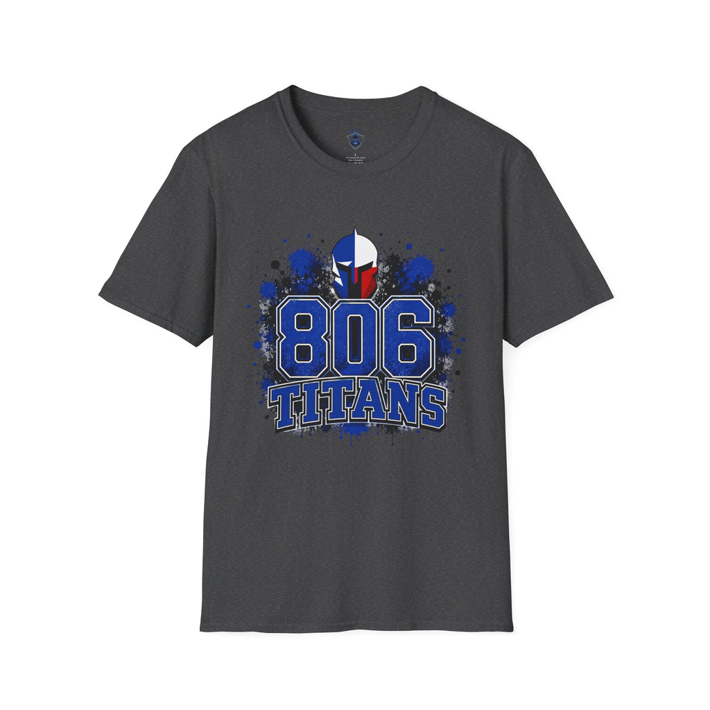 806 Titans T-Shirt — Blue Spartan Helmet Graphic Tee