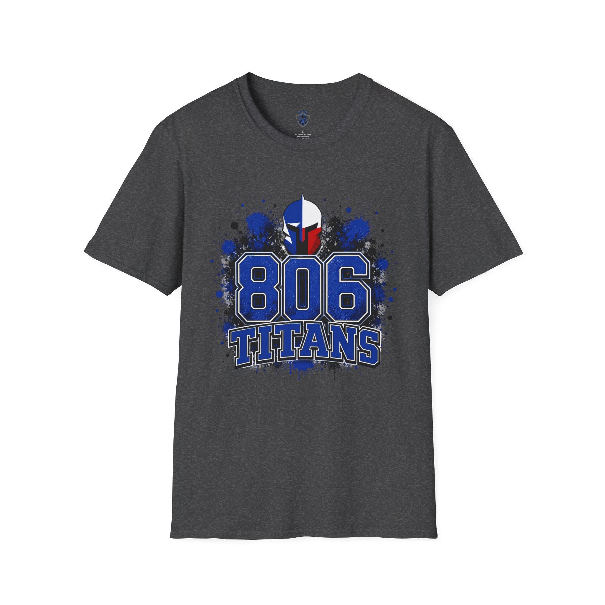 806 Titans T-Shirt — Blue Spartan Helmet Graphic Tee