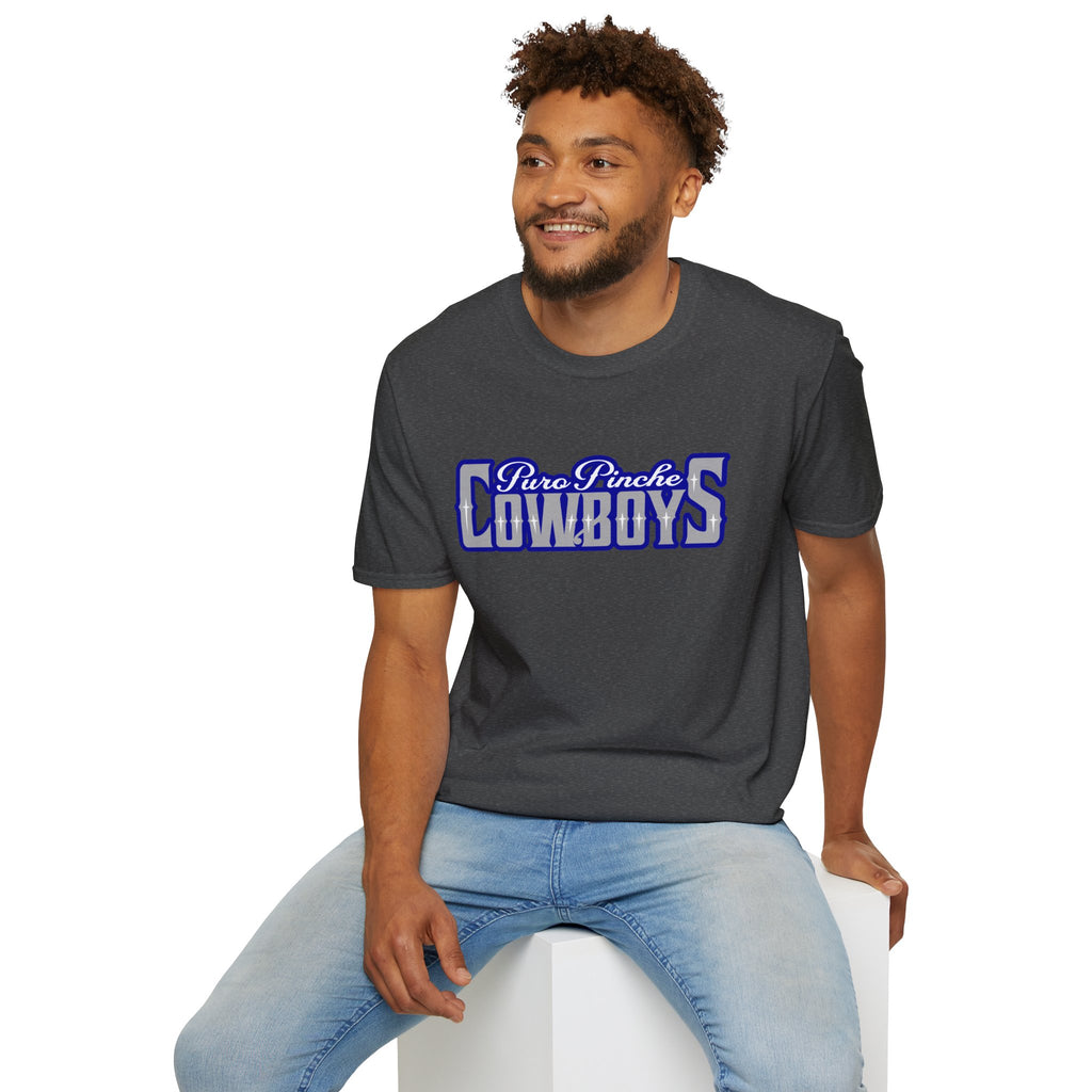 Cowboys T-Shirt — "Puro Pinche Cowboys" Retro Sports Graphic Tee