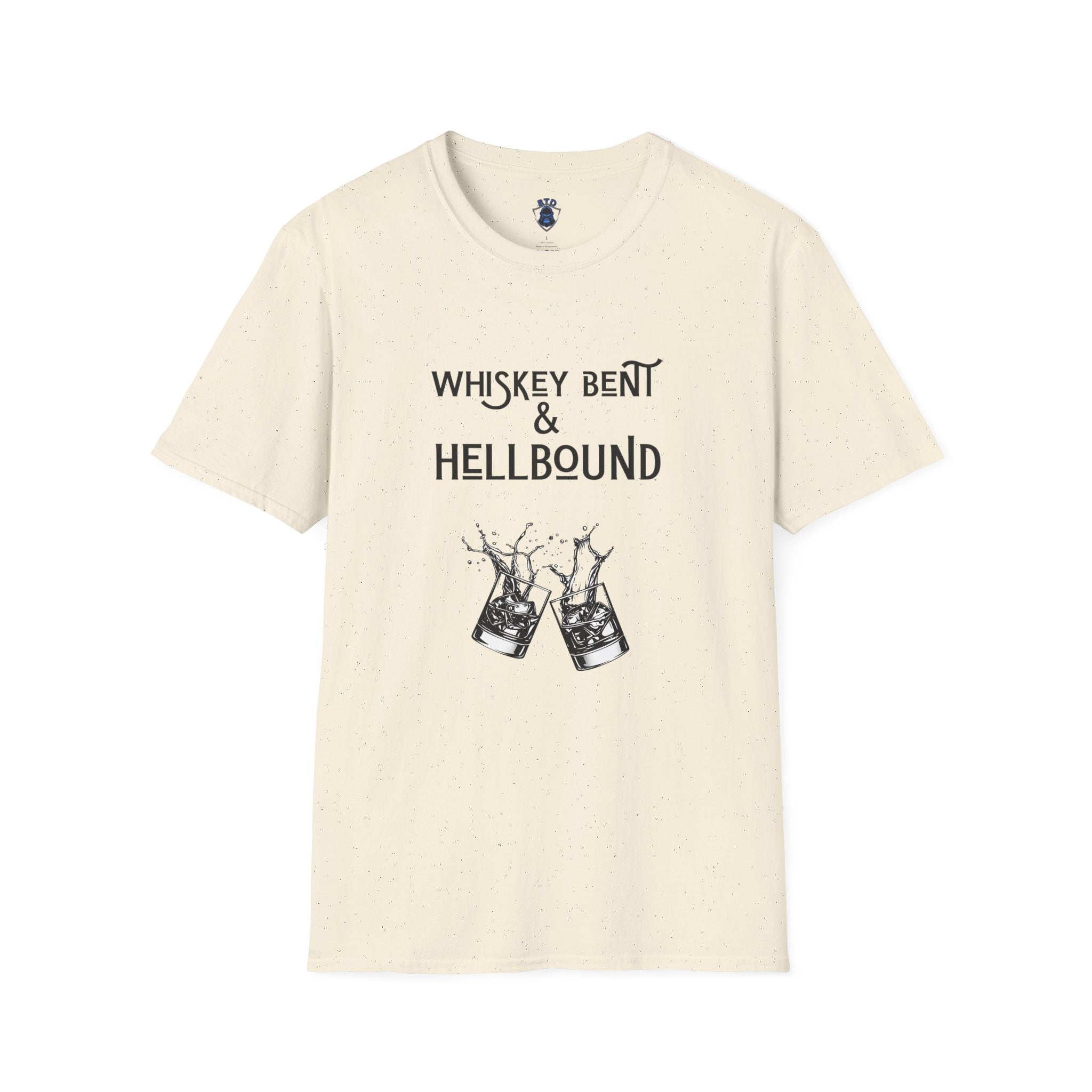 Whiskey Bent & Hellbound T‑Shirt — Vintage Whiskey Fans Rock Tee