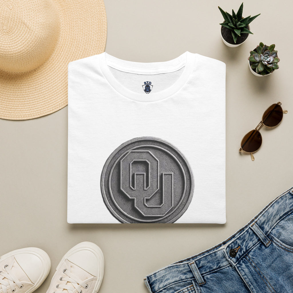 OU Retro Coin Logo T-Shirt — University of Oklahoma Vintage Coin Design