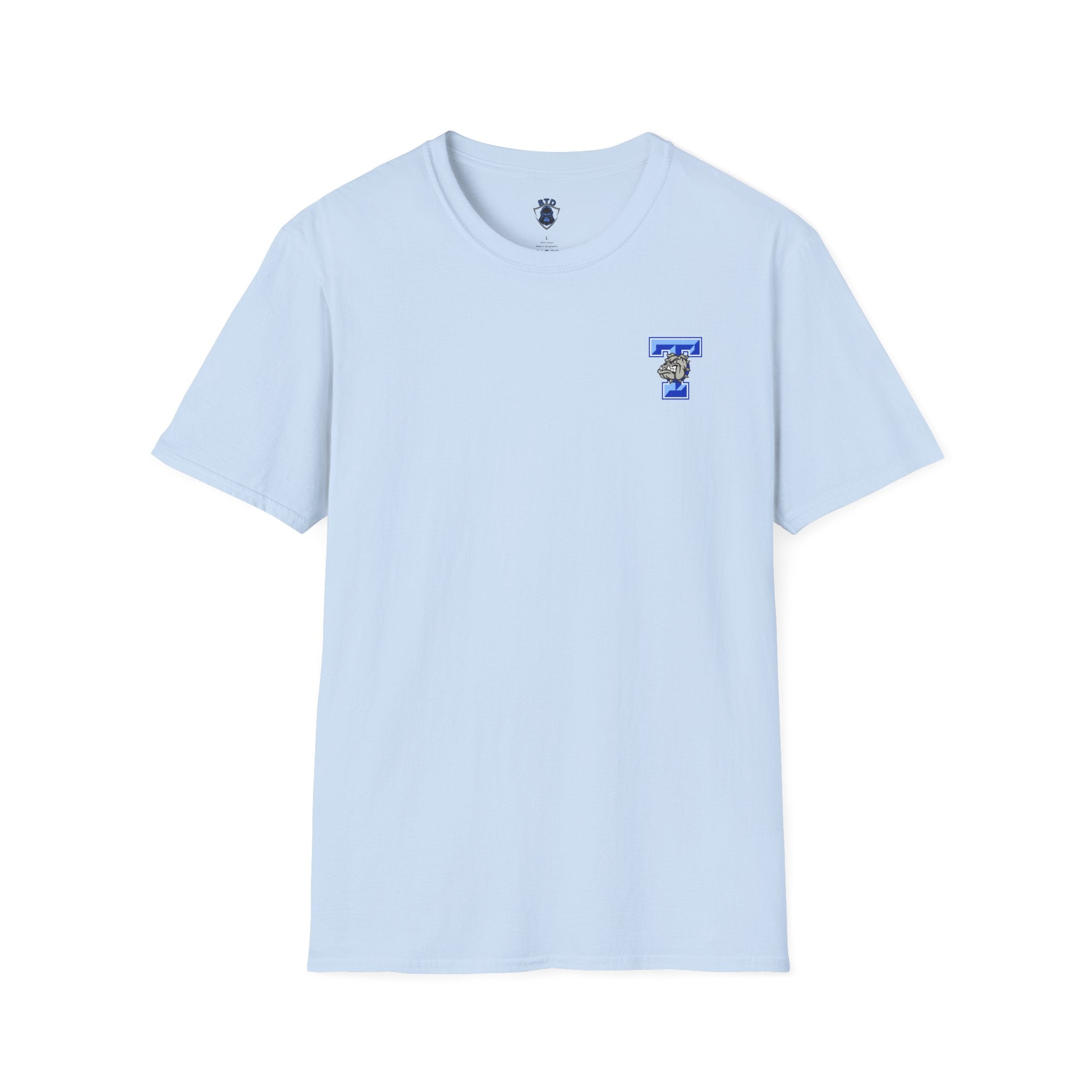 Bulldogs Football T-Shirt — 'Go Dawgs' Helmet Team Tee