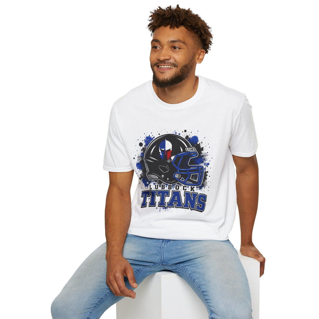 Titans Football T-Shirt — Lubbock Titans Helmet Graphic