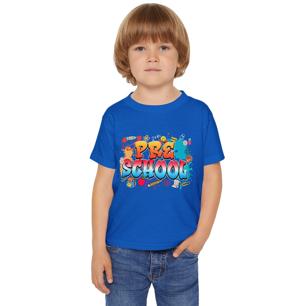 Preschool Graffiti Toddler T-Shirt — Colorful Back-to-School Tee