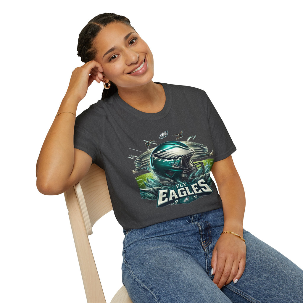 Eagles Football Helmet T‑Shirt — Fly Eagles Pride Game Day Tee