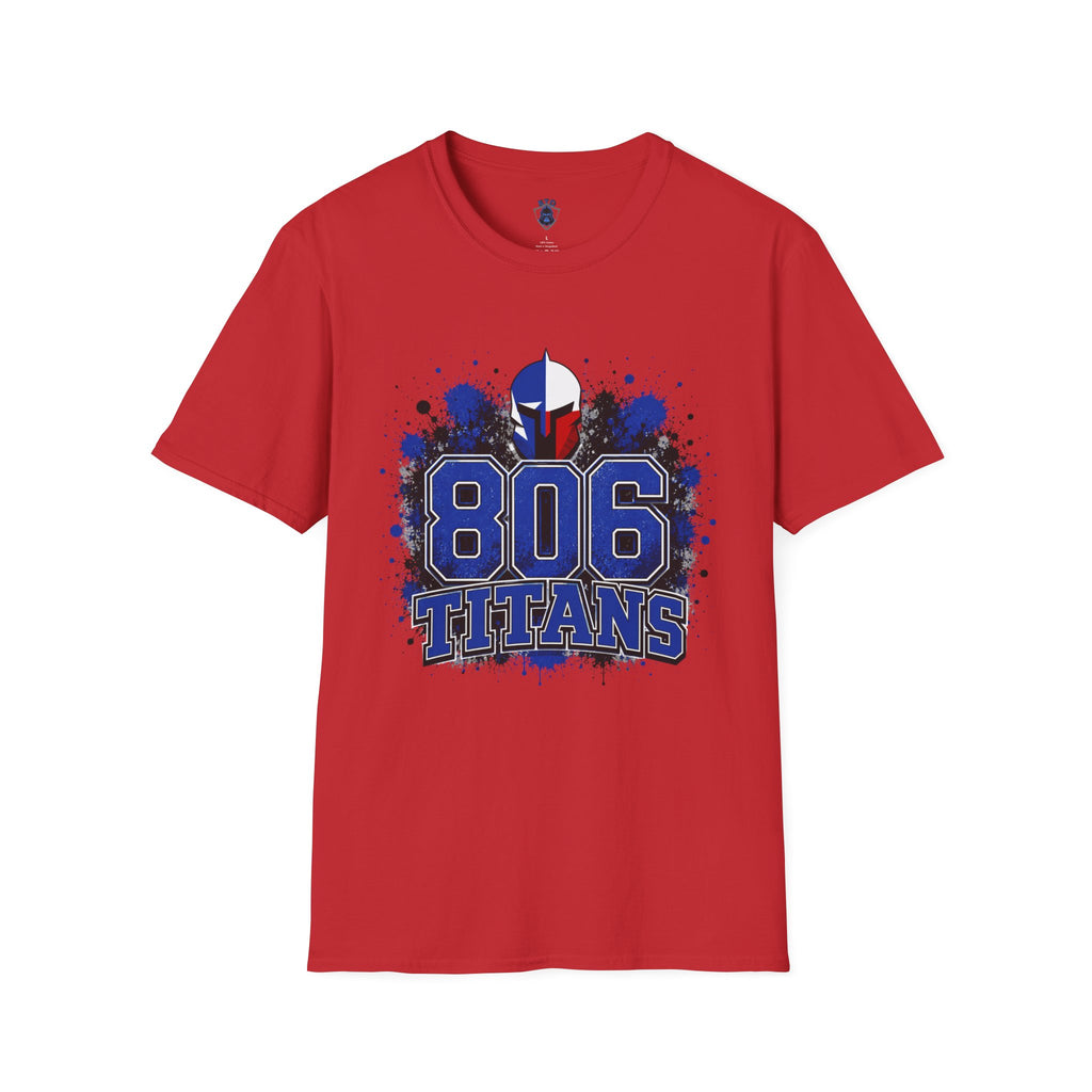806 Titans T-Shirt — Blue Spartan Helmet Graphic Tee