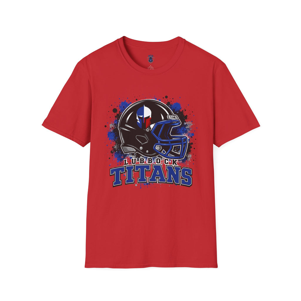 Titans Football T-Shirt — Lubbock Titans Helmet Graphic