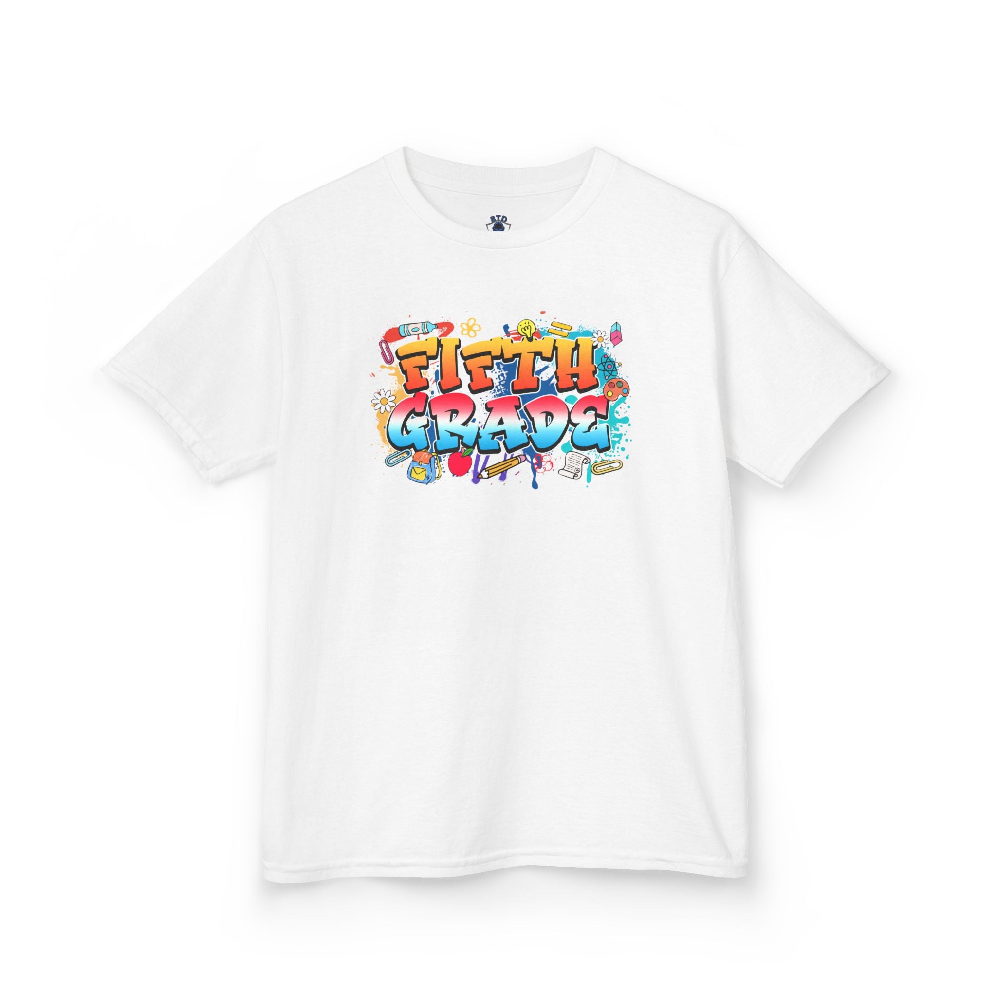 Kids T-Shirt — Colorful Graffiti "Fifth Grade" Back-to-School Tee