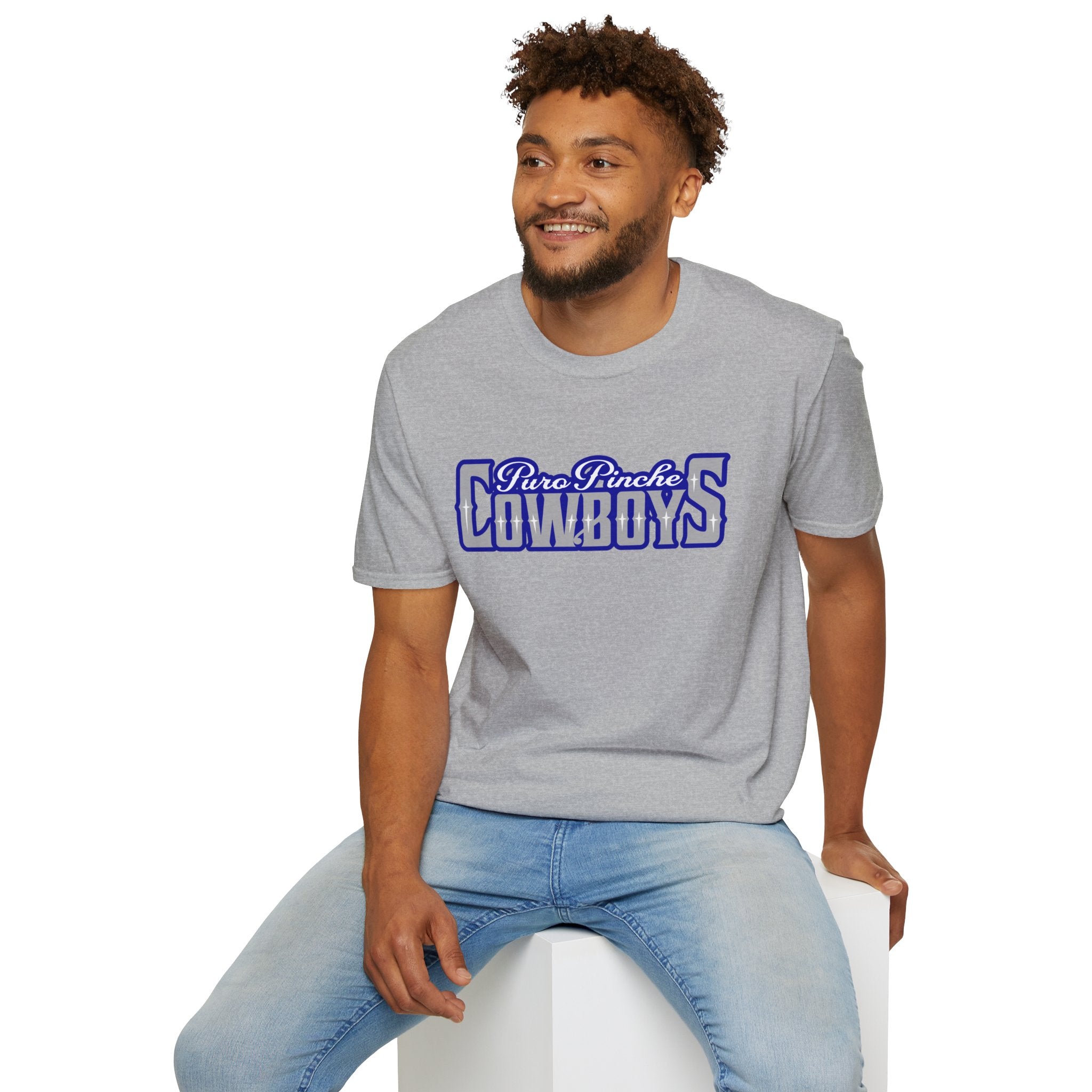 Cowboys T-Shirt — "Puro Pinche Cowboys" Retro Sports Graphic Tee