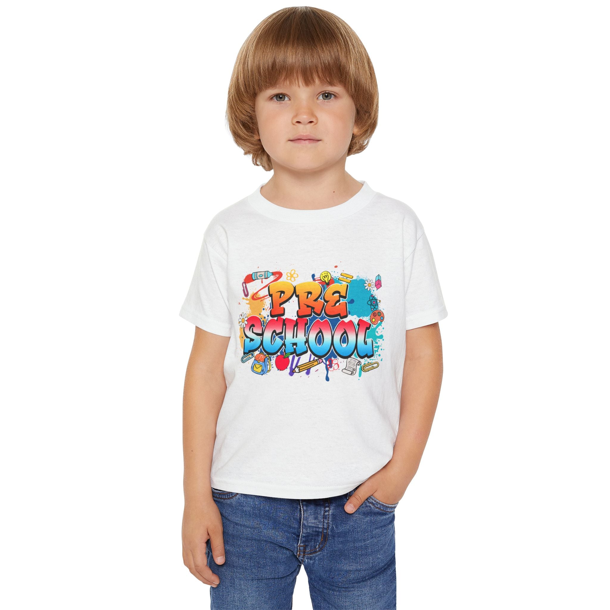 Preschool Graffiti Toddler T-Shirt — Colorful Back-to-School Tee