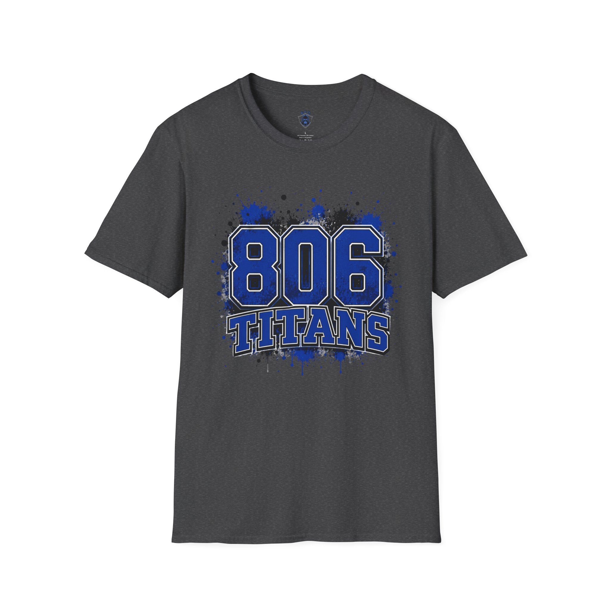 806 Titans Graphic T-Shirt — Blue Splatter Team Tee