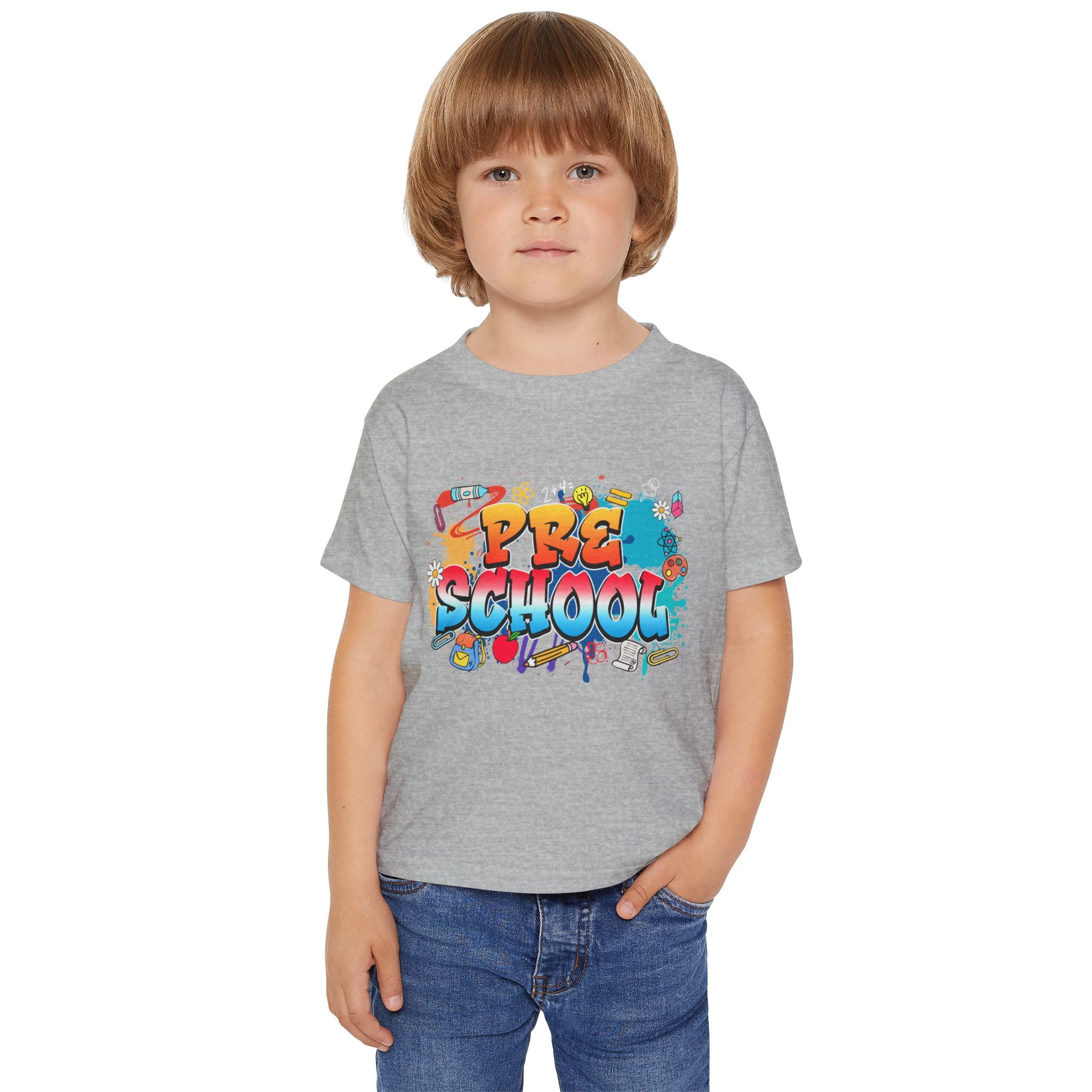 Preschool Graffiti Toddler T-Shirt — Colorful Back-to-School Tee