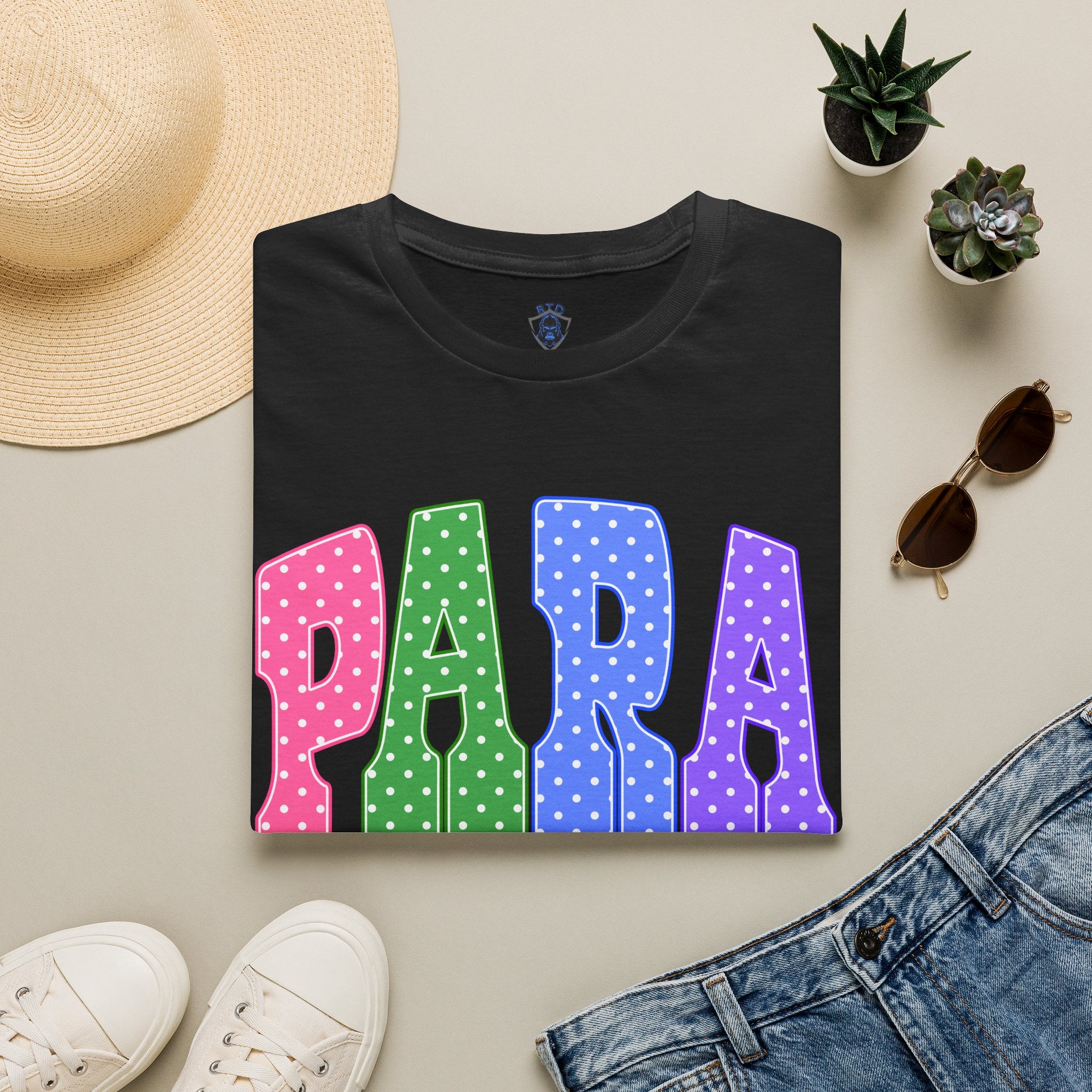 PARA PROFESSIONAL — Colorful Retro 'PARA' Tee