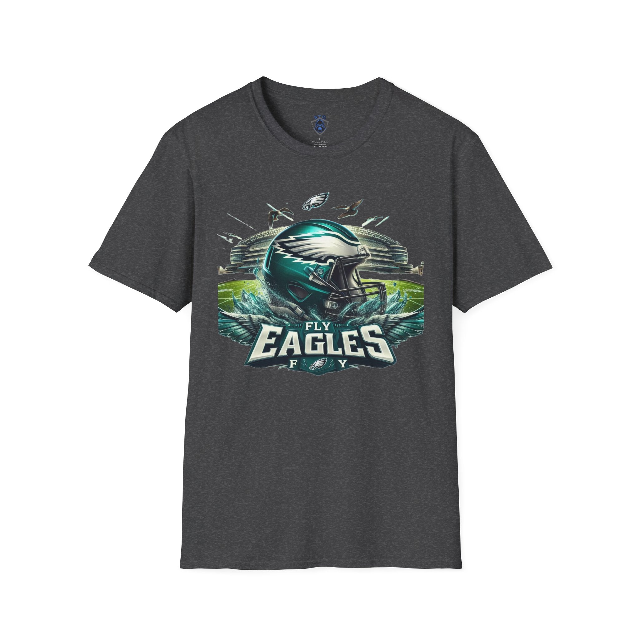 Eagles Football Helmet T‑Shirt — Fly Eagles Pride Game Day Tee