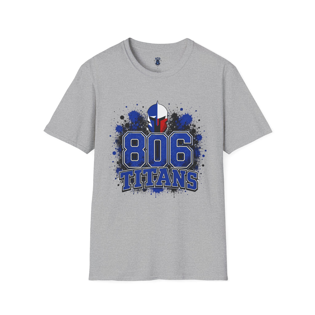 806 Titans T-Shirt — Blue Spartan Helmet Graphic Tee