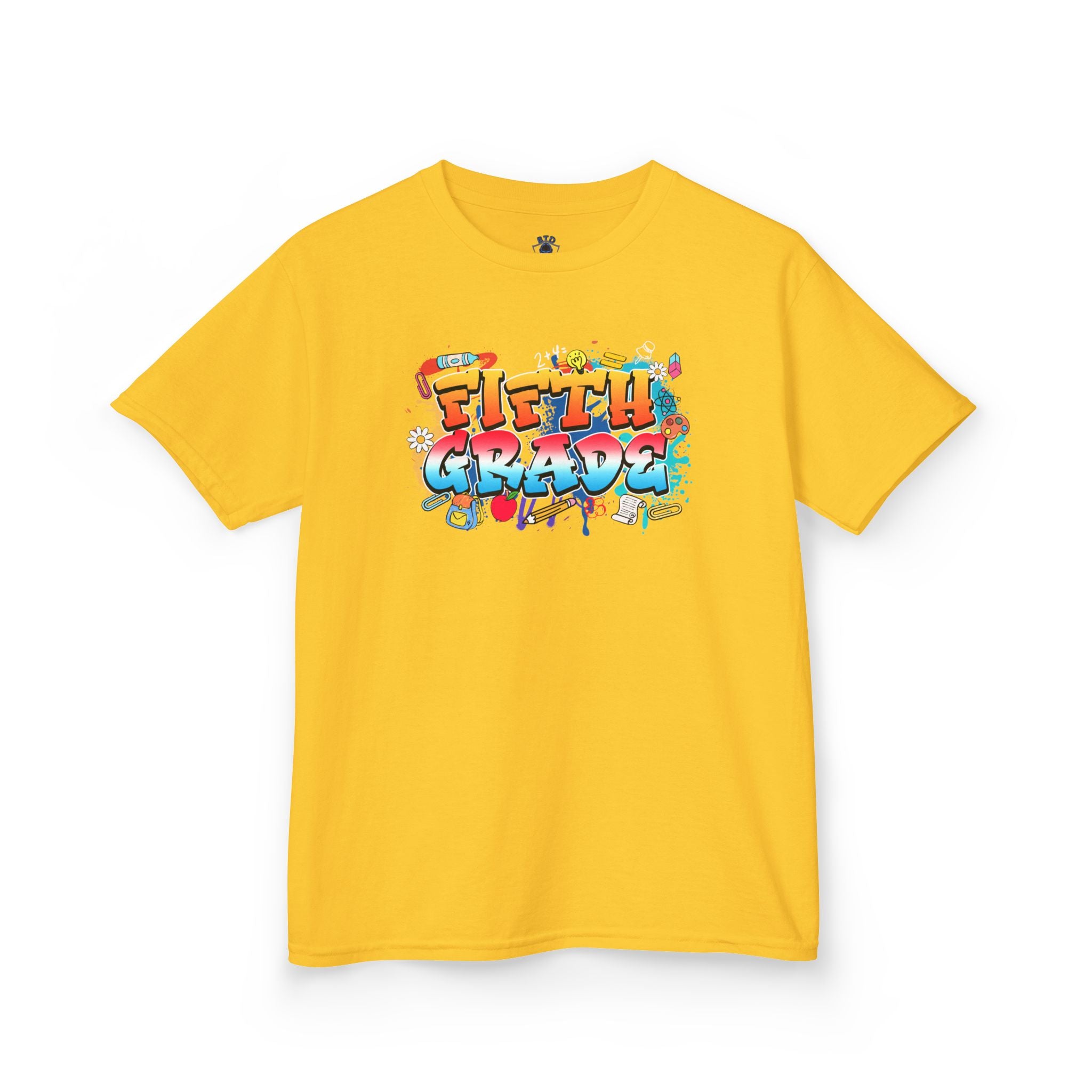 Kids T-Shirt — Colorful Graffiti "Fifth Grade" Back-to-School Tee
