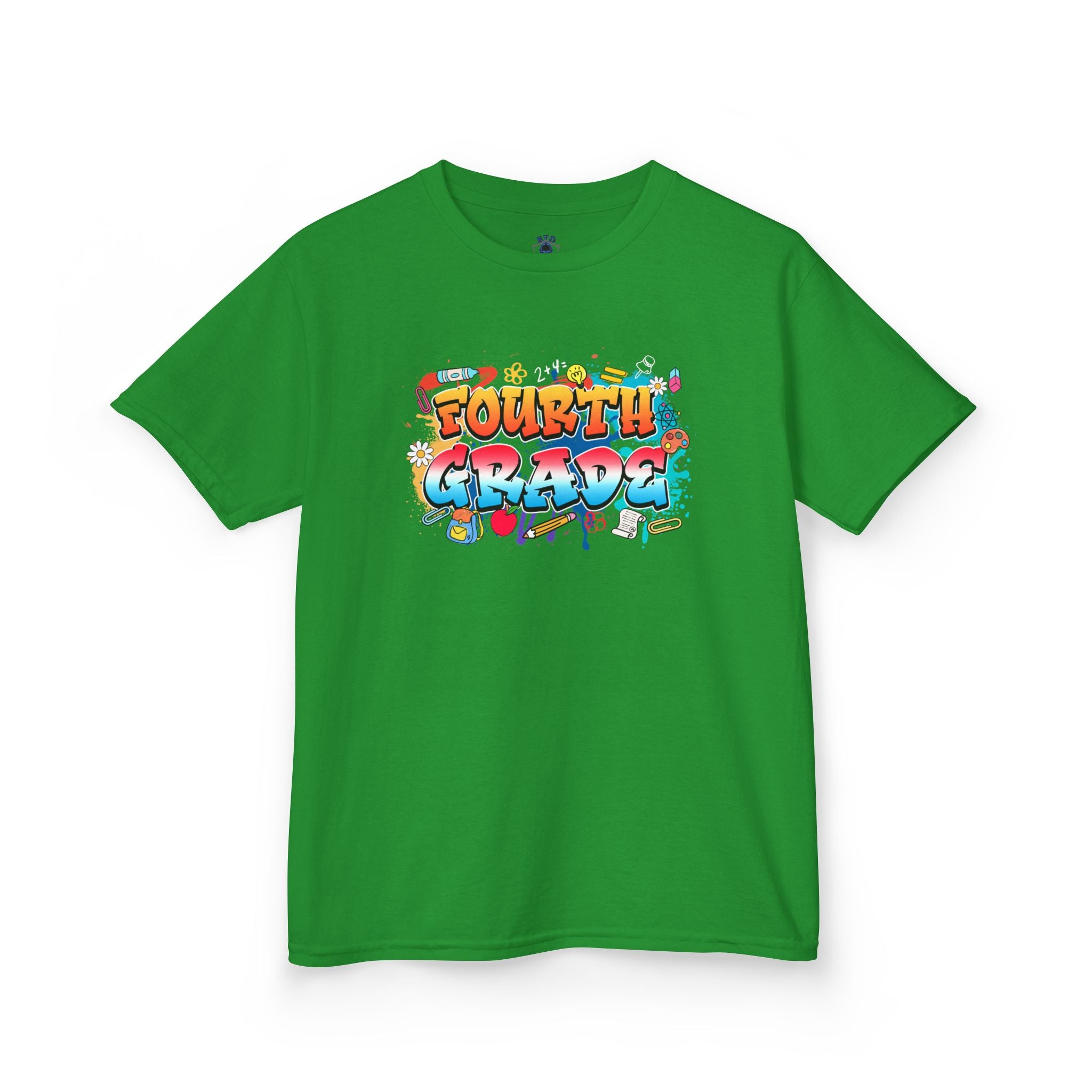Fourth Grade Kids T‑Shirt — Colorful Graffiti School Shirt for Back to School