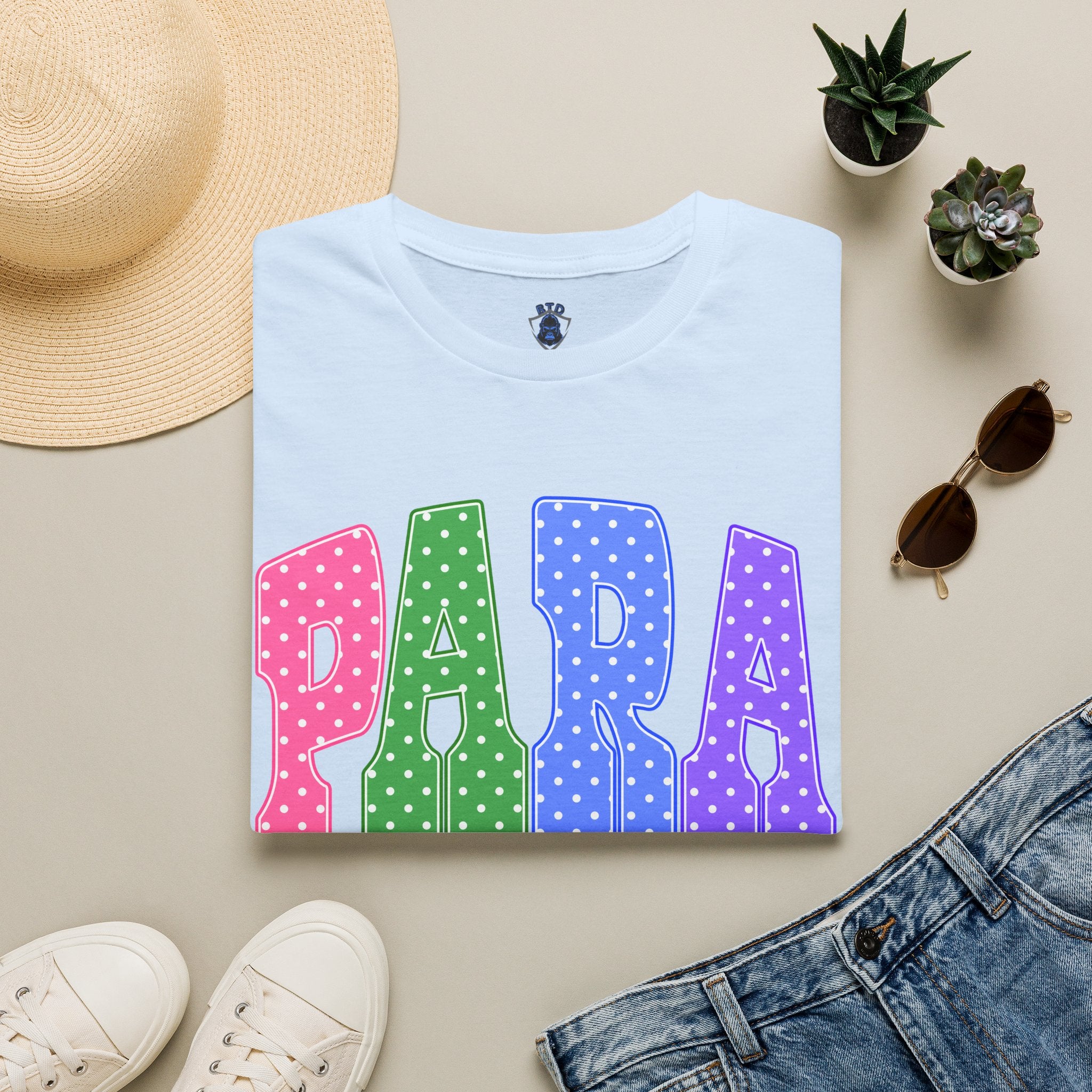 PARA PROFESSIONAL — Colorful Retro 'PARA' Tee
