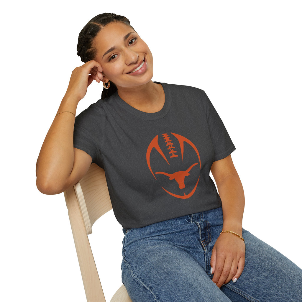Texas Longhorn Football T‑Shirt — Longhorn Football Logo Tee