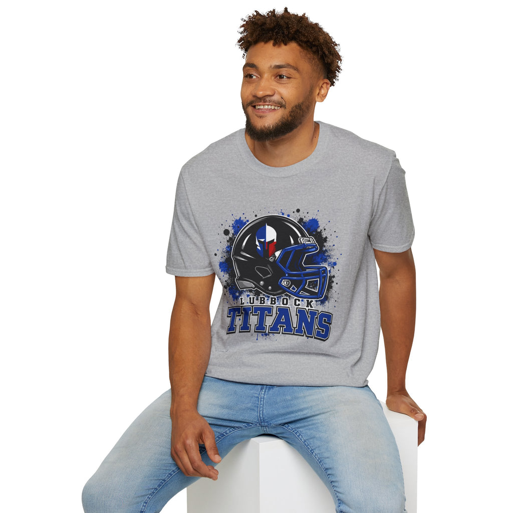 Titans Football T-Shirt — Lubbock Titans Helmet Graphic