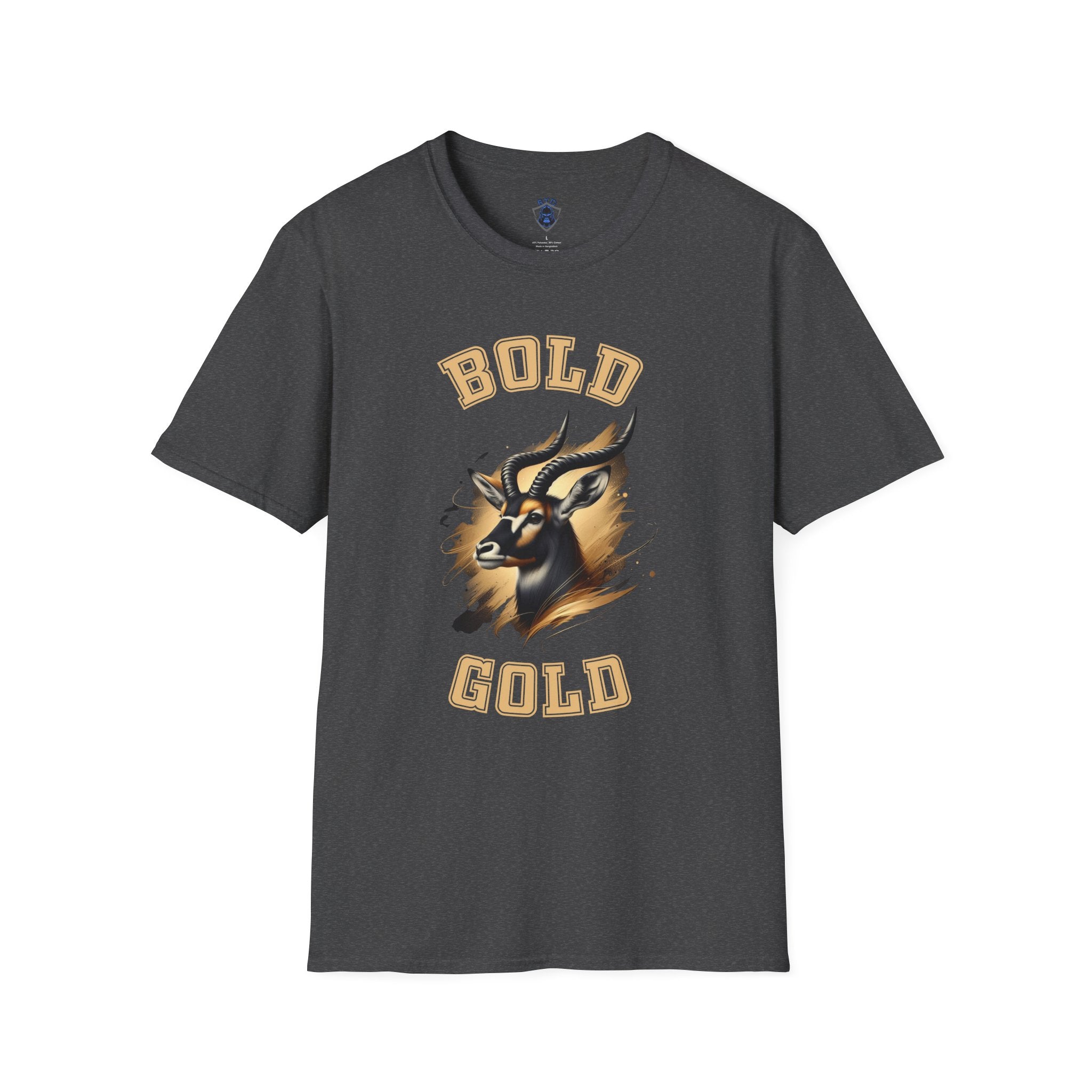 Post / Bold Gold Goat T-Shirt — Vintage Mascot Graphic