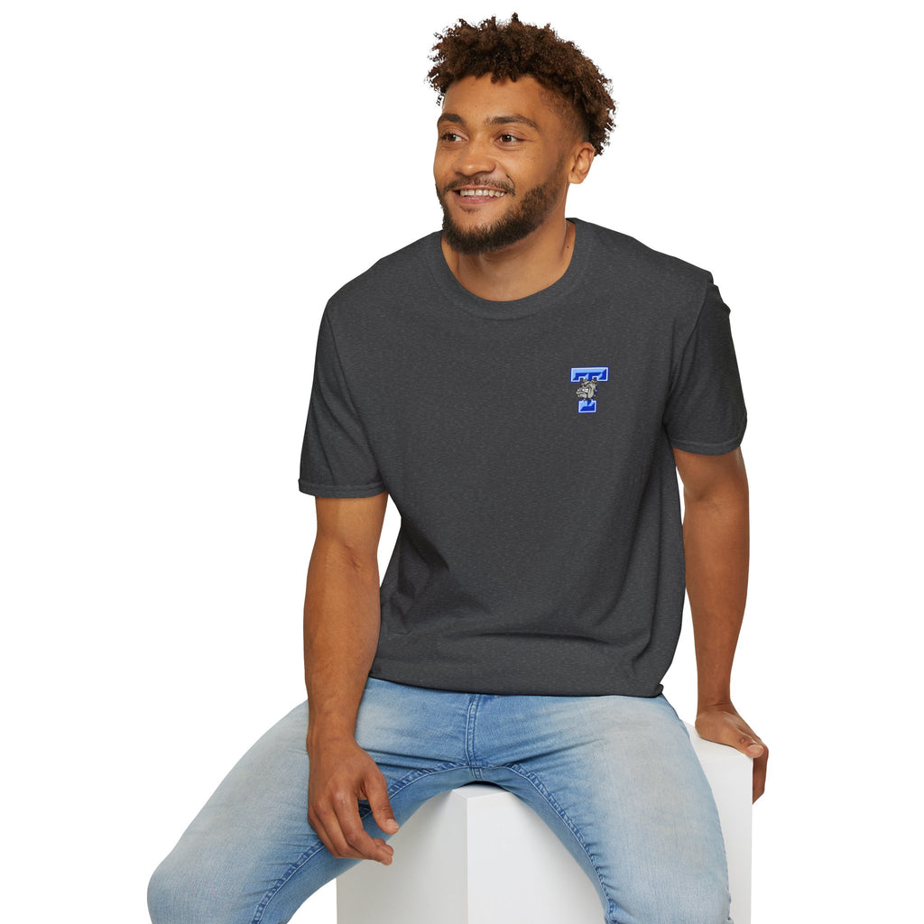 Bulldogs Football T-Shirt — 'Go Dawgs' Helmet Team Tee