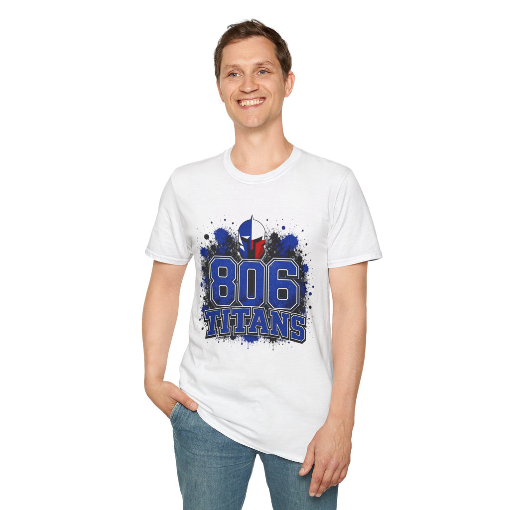 806 Titans T-Shirt — Blue Spartan Helmet Graphic Tee