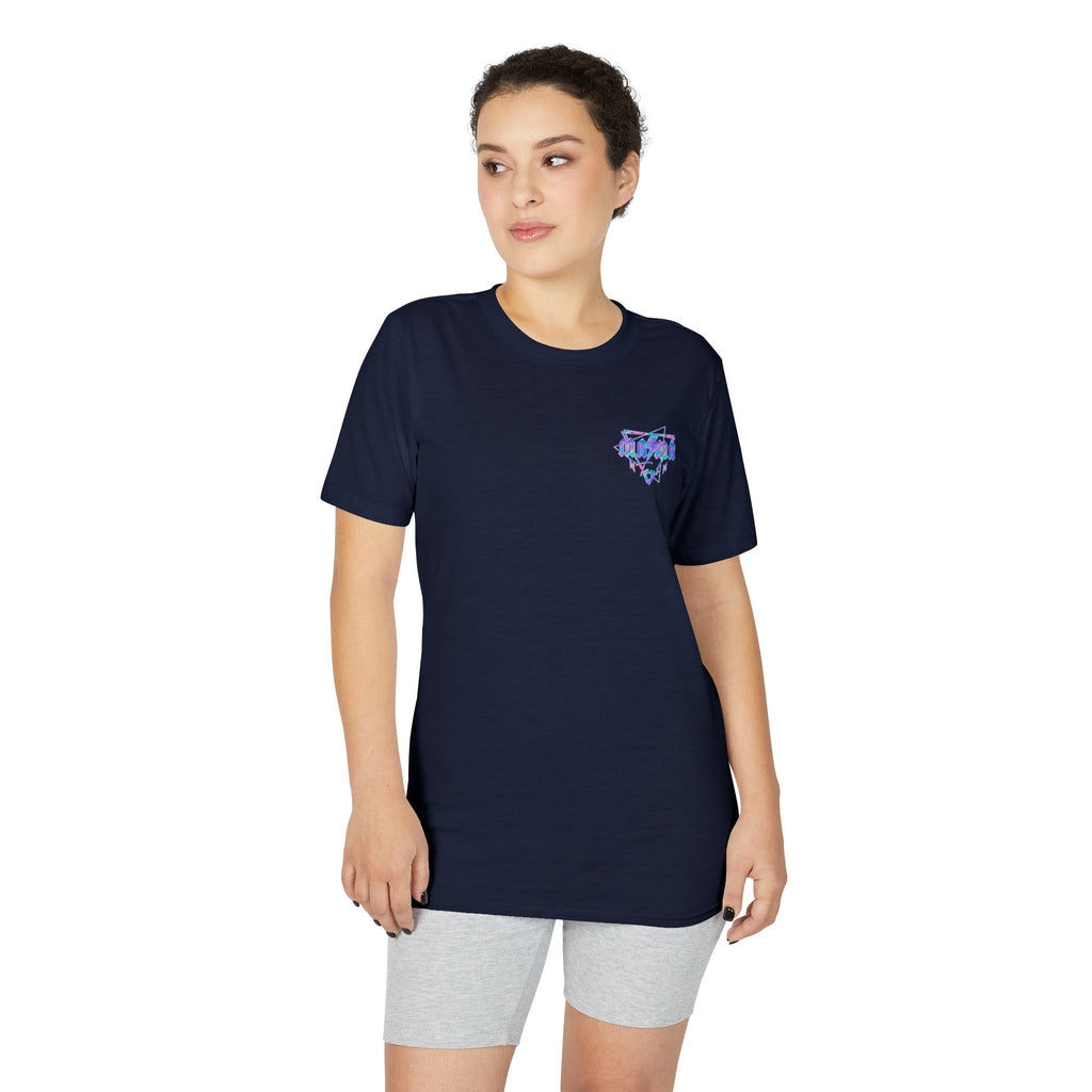 MAMA Performance T‑Shirt — Retro Holographic Graphic Tee (Motivational Lyrics Design)