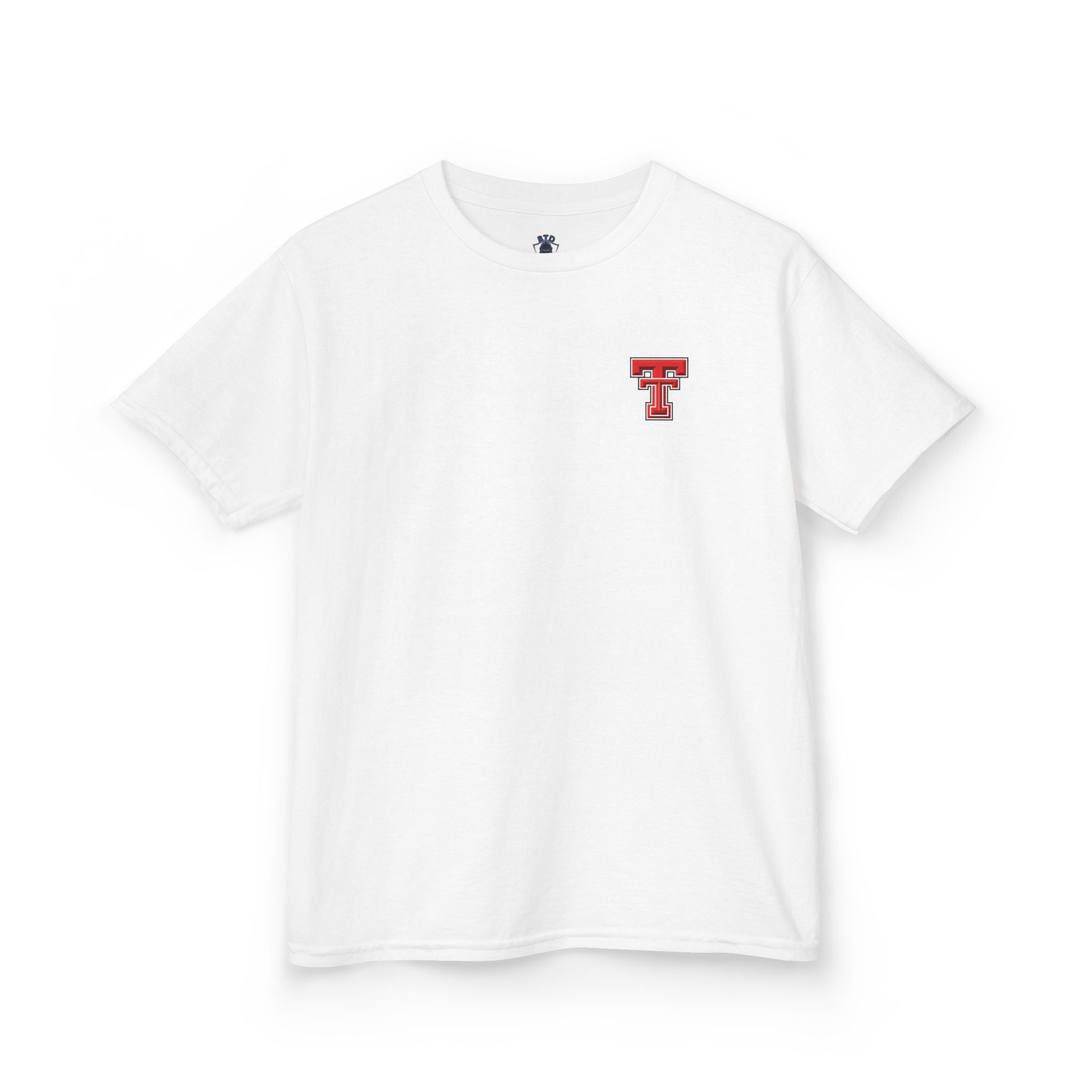 Kids T-Shirt — Texas Tech Red Raiders Skyline Tee (Front Logo, Back City Design)