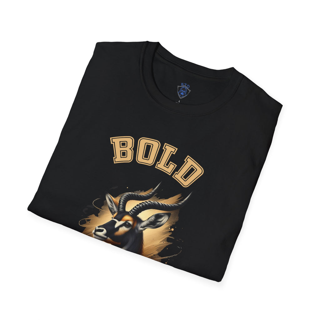Post / Bold Gold Goat T-Shirt — Vintage Mascot Graphic