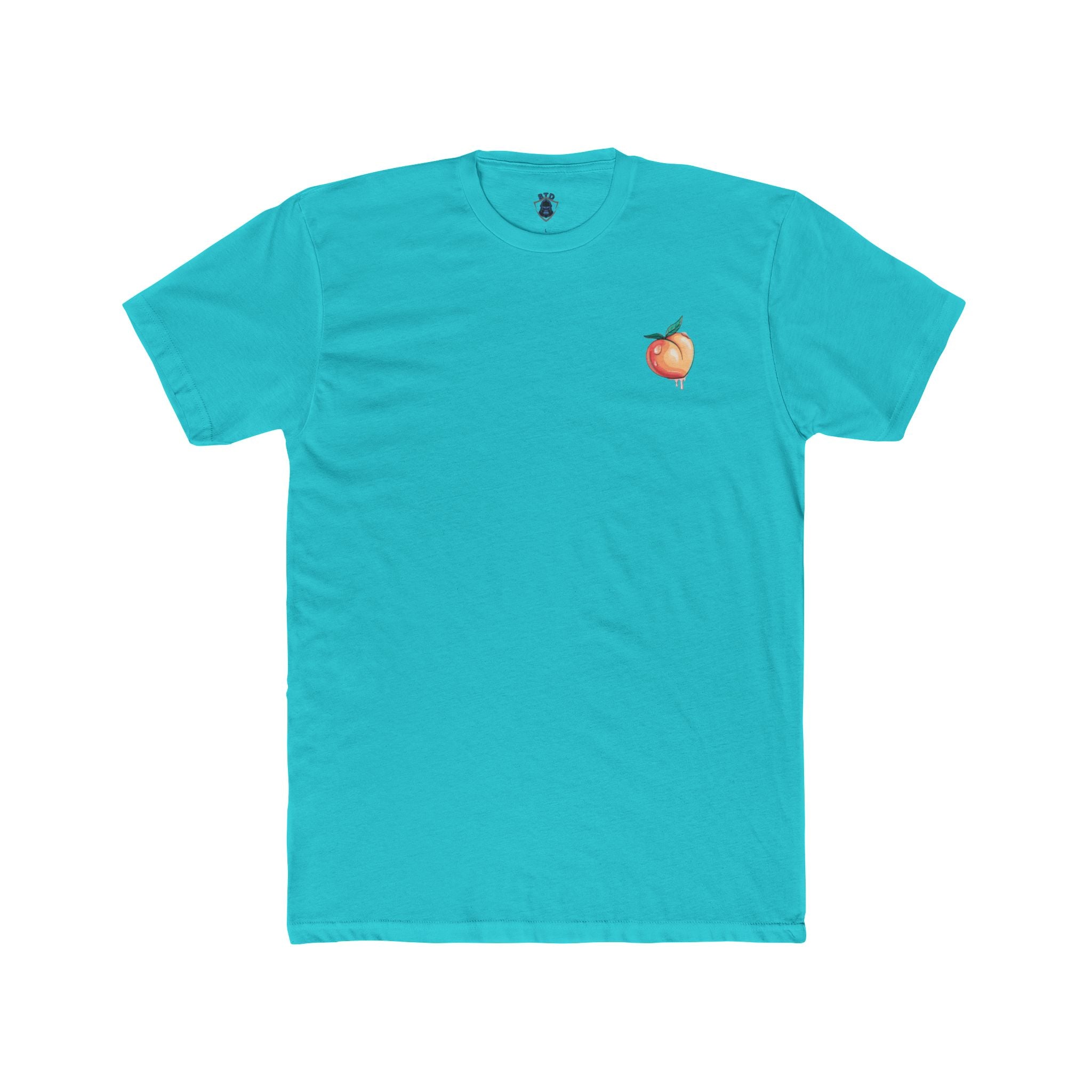 Peach Tattooed Cutie Tee — "Tattooed Cutie With a Booty" Graphic T-Shirt