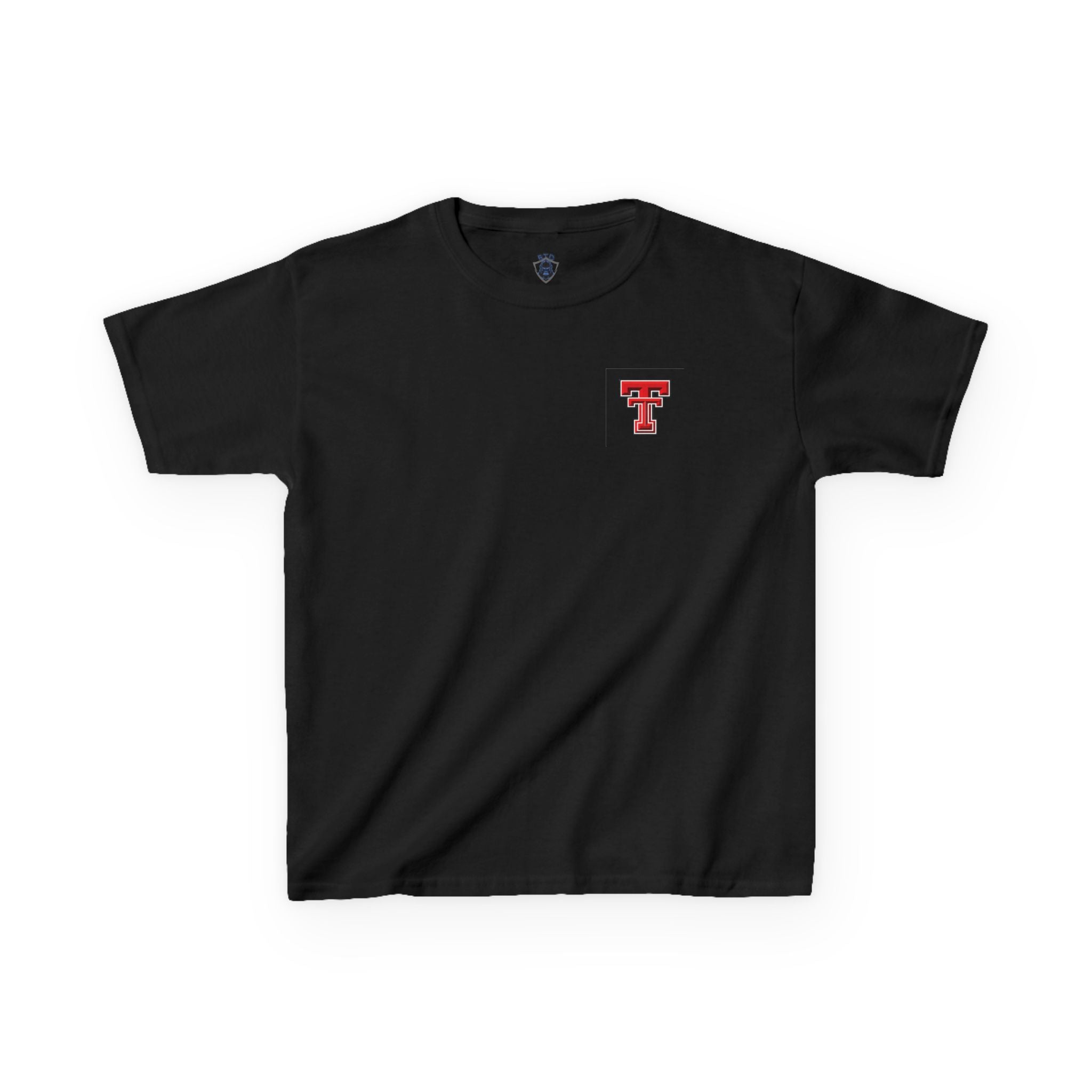 Kids T-Shirt — Texas Tech Red Raiders Skyline Tee (Front Logo, Back City Design)